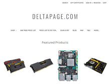 Tablet Screenshot of deltapage.com
